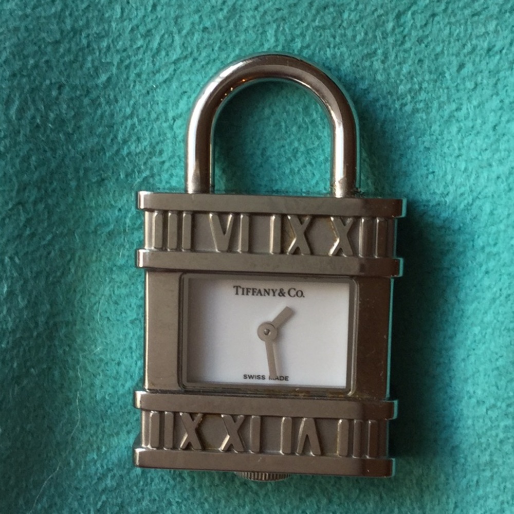 TIFFANY & CO. WATCH CLOCK PADLOCK CHARM- VERY RARE - Picture 2 of 8